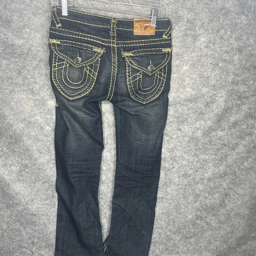 True Religion Women's Joey Big T Jeans Vera Cruz Dark Wash  Size 26 READ - Picture 2 of 11
